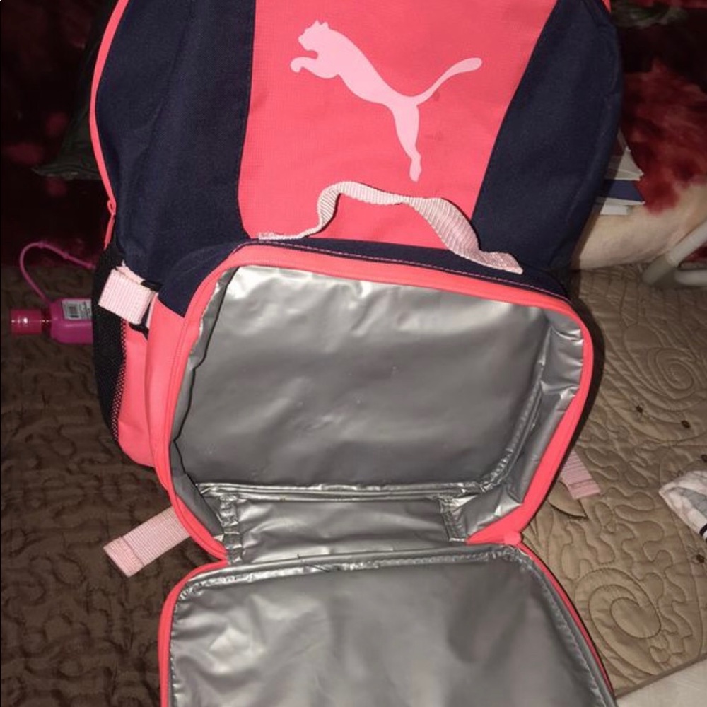 Backpack with lunch box